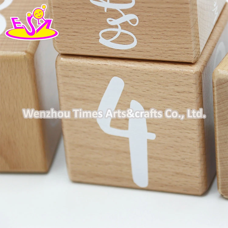 Montessori Home Decor Wooden Perpetual Desk Calendar Blocks for Sale W13A269