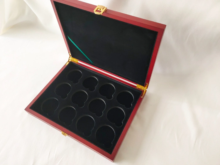 Wooden Box Wood Box Coin Storage Box Badge Medal Box Wine Box Packing Box Jewelry Box