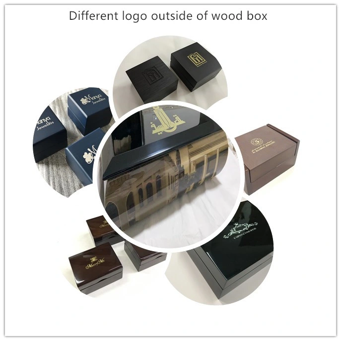 Personalized Luxury Brown Leather Wooden Cigar Package Box Luxury Humidor Cigar Wine Storage Box
