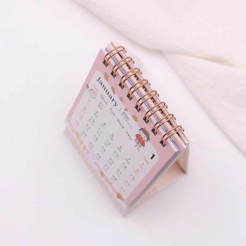 DIY Desktop Page-Turning Perpetual Calendar Wooden Retro Art Calendar Office Creative Cute Trinkets