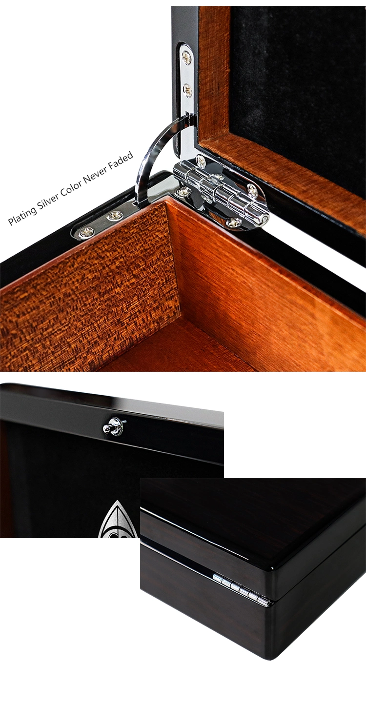 Newest Hot Sale Handmade High Quality Wooden Velvet Clamshell Watch Storage Box