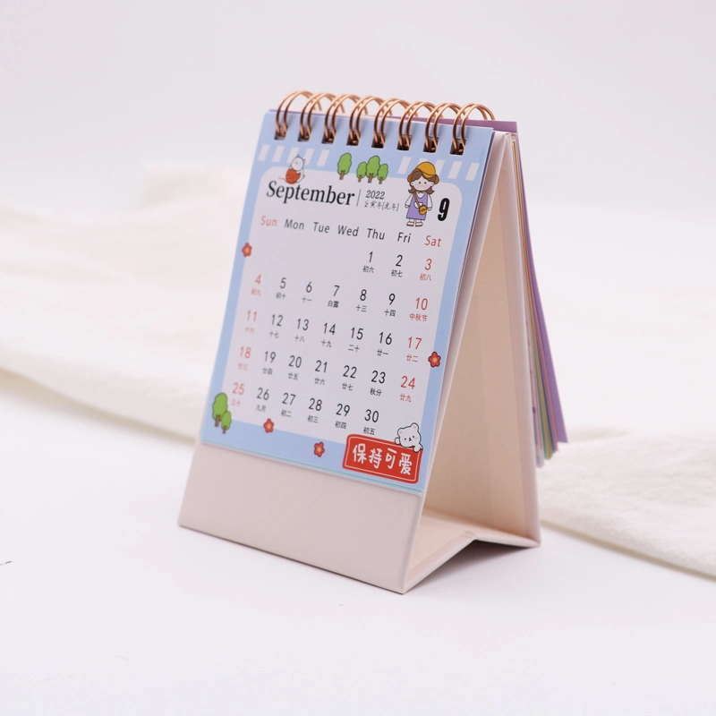 Lovely Literary Tabletop Wooden Calendar Decoration Creative Lovely Exam Reminder Card
