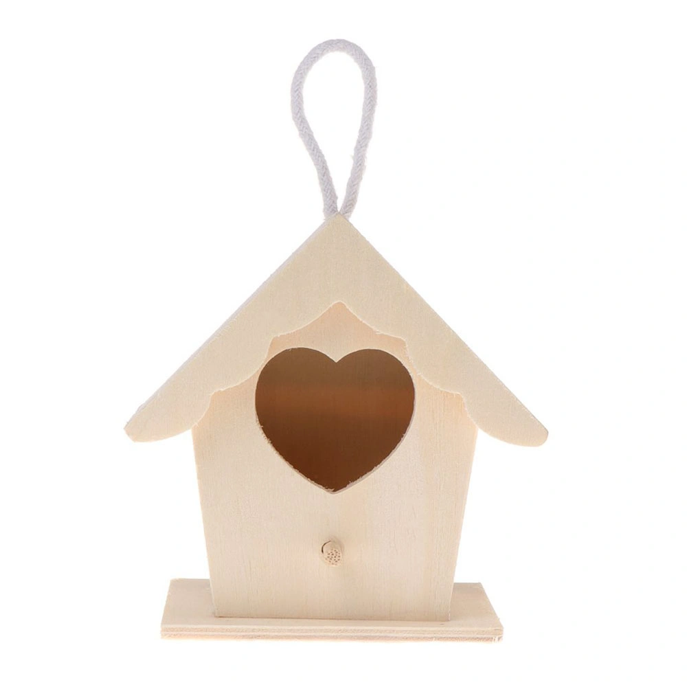 Unfinished Decorative Wooden Birdhouse Wood Craft