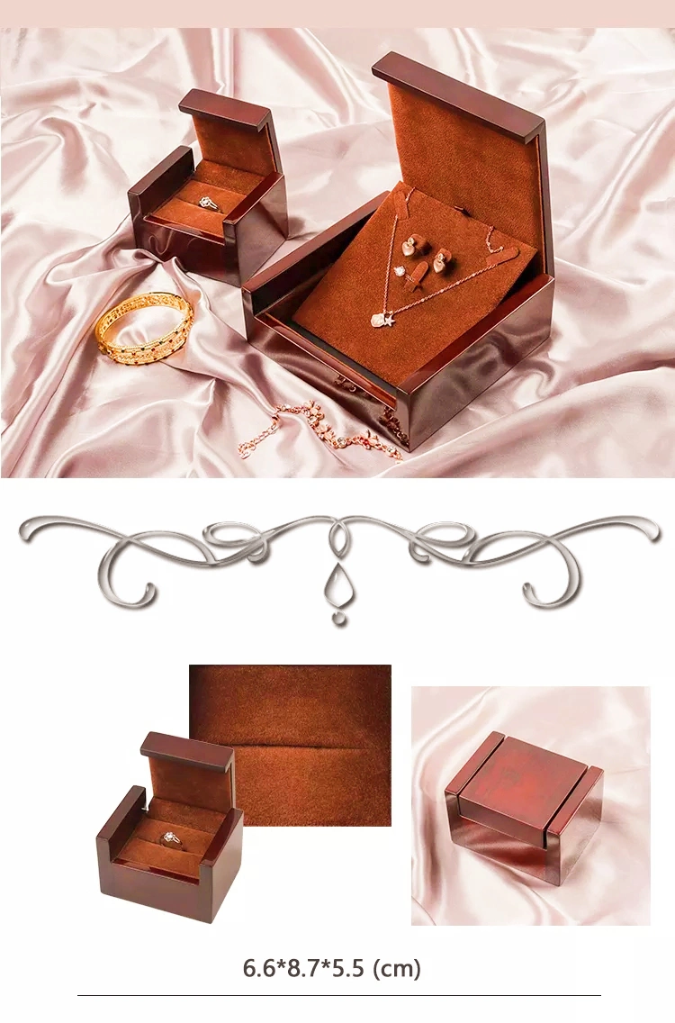 Wholesale Piano Paint Gift PU Leather Velvet Wooden Jewelry Packing Box/Set/Ring/Earring/Necklace/Pendant/Bracelet/Bangle/Storage Box/Watch/Perfume/Cigar Box