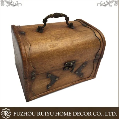 Caja de madera de almacenamiento antiguo OEM clásico, caja de madera de aceite esencial, embalaje de caja de madera