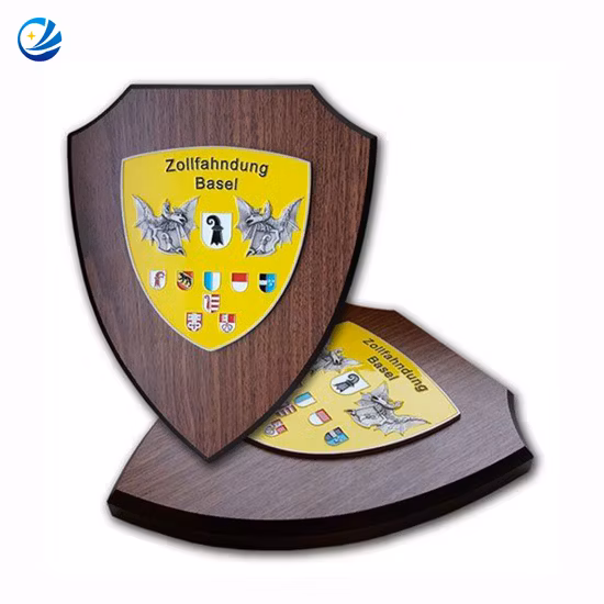 Recuerdo Air Plane Award Escudo de madera Venta al por mayor Placa de madera maciza