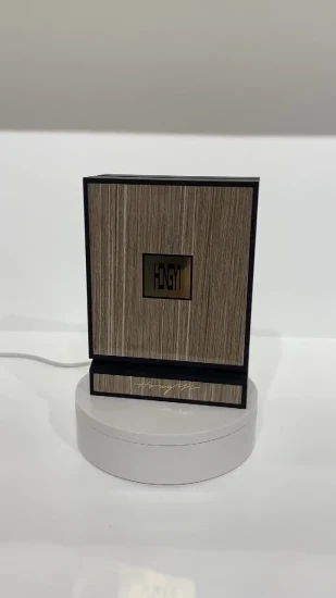Grabado personalizado Impresión UV Aceite esencial de oro Perfume Regalo Embalaje Cartón Caja de madera MDF de madera
