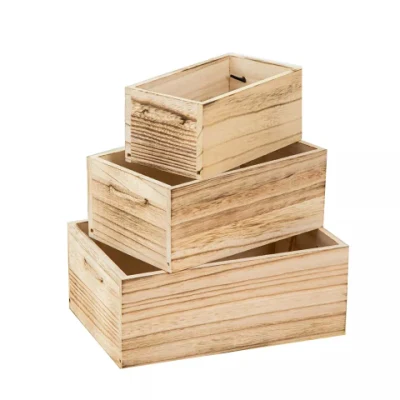 Cesta de almacenamiento de ratán, cesta de almacenamiento de madera maciza de escritorio, cesta de aperitivos tejida a mano, organizador de libros, cajas de madera